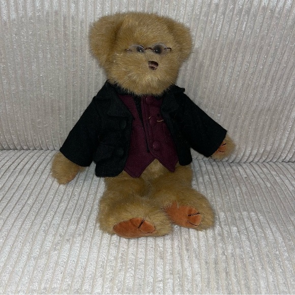 BEARINGTON BEAR RICH BEARSWORTH III 13” plush teddy bear glasses - Picture 1 of 5